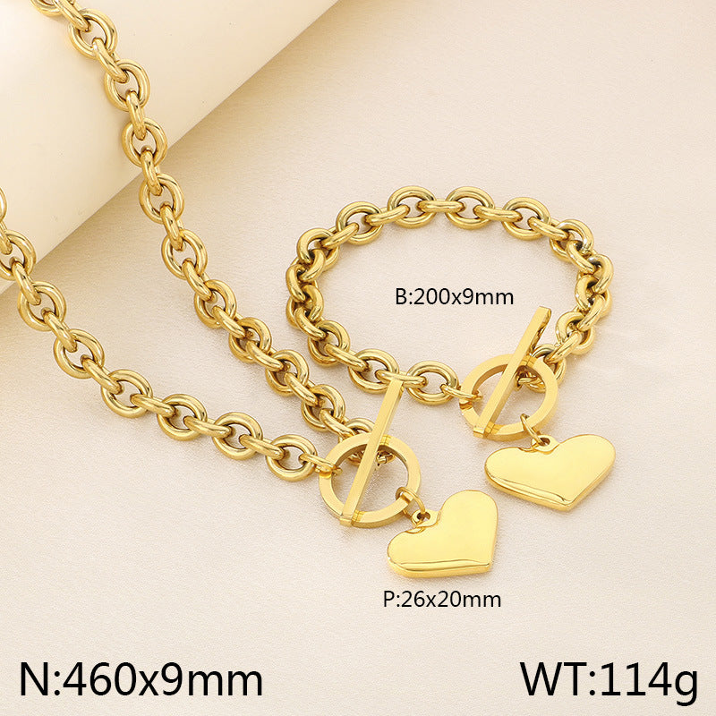 Heart Toggle Chain Necklace Collection