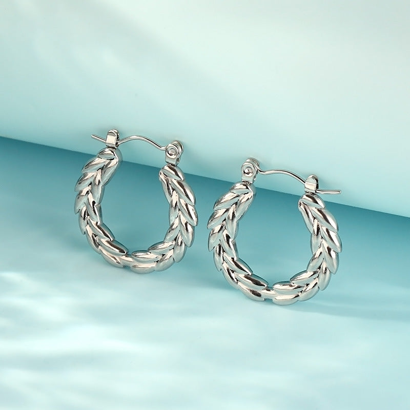 Braided Hoop Earrings