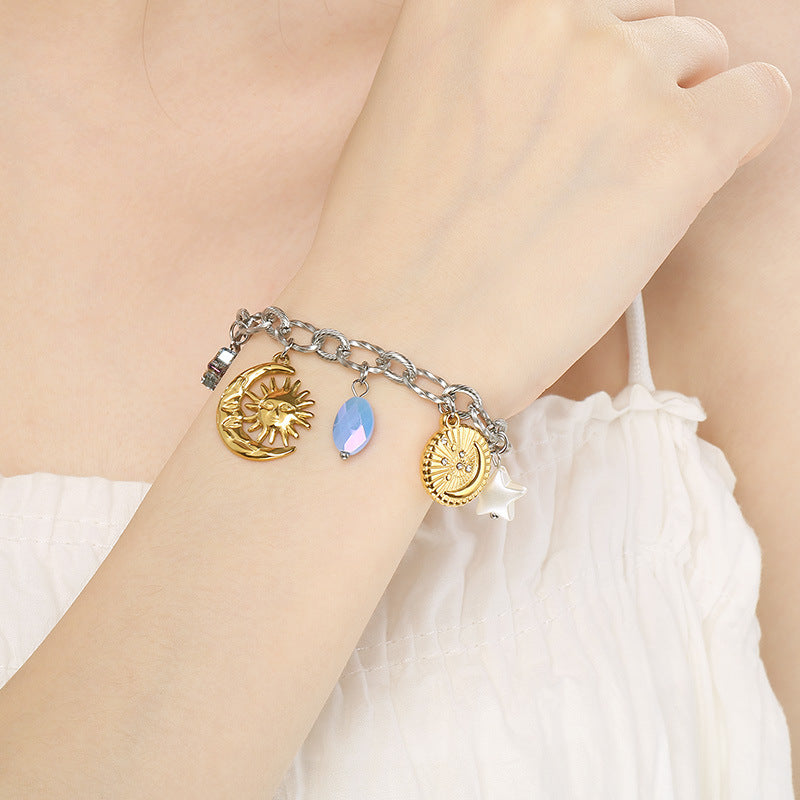 Gold Oval Link Chain Bracelet