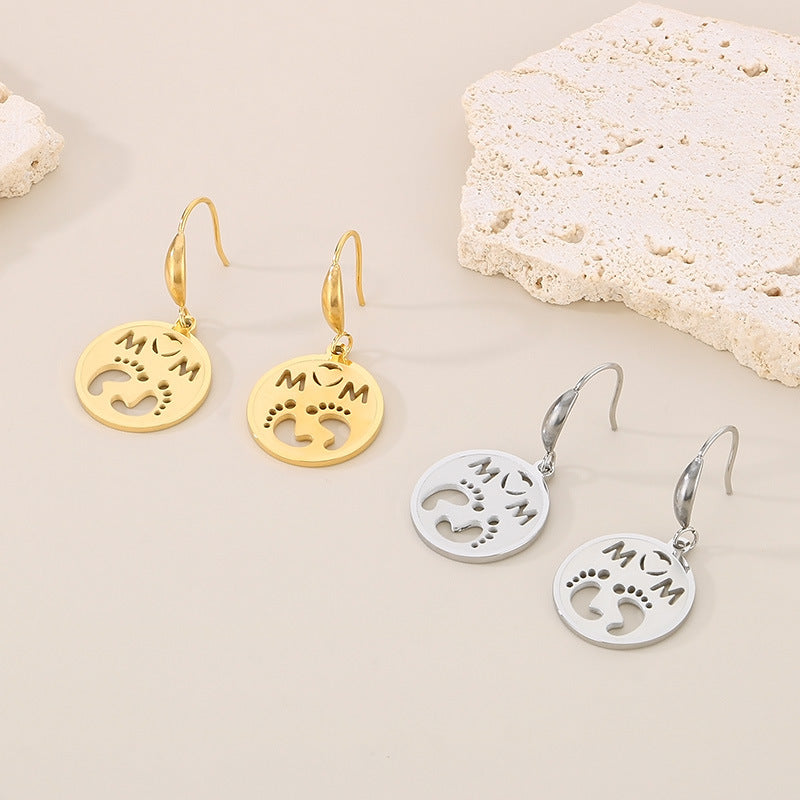 Symbol Disc Necklace, Bracelet & Earrings Set