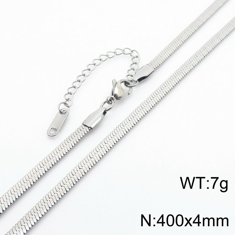 Minimalist Herringbone Chain Necklace