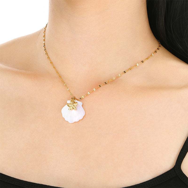 Shell Pendant Necklace with Ocean-Inspired Charm