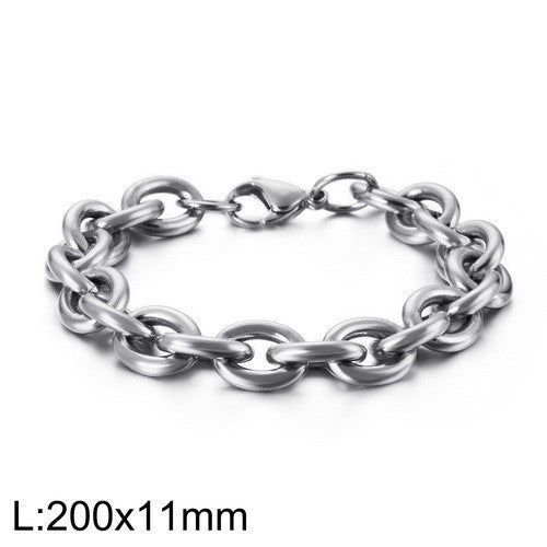 Cross-border foreign trade fashion jewelry, stainless steel chain bracelet ins niche design personalized bracelet women's jewelry