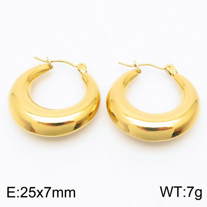 Chunky Gold & Silver Hoop Earrings