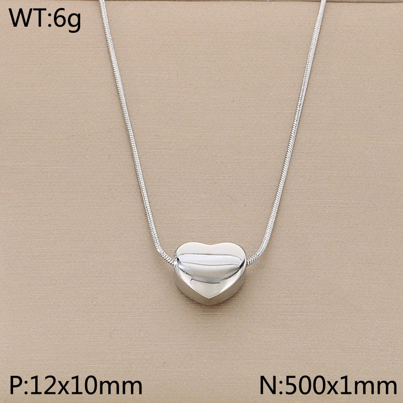 Open Heart Pendant Necklace