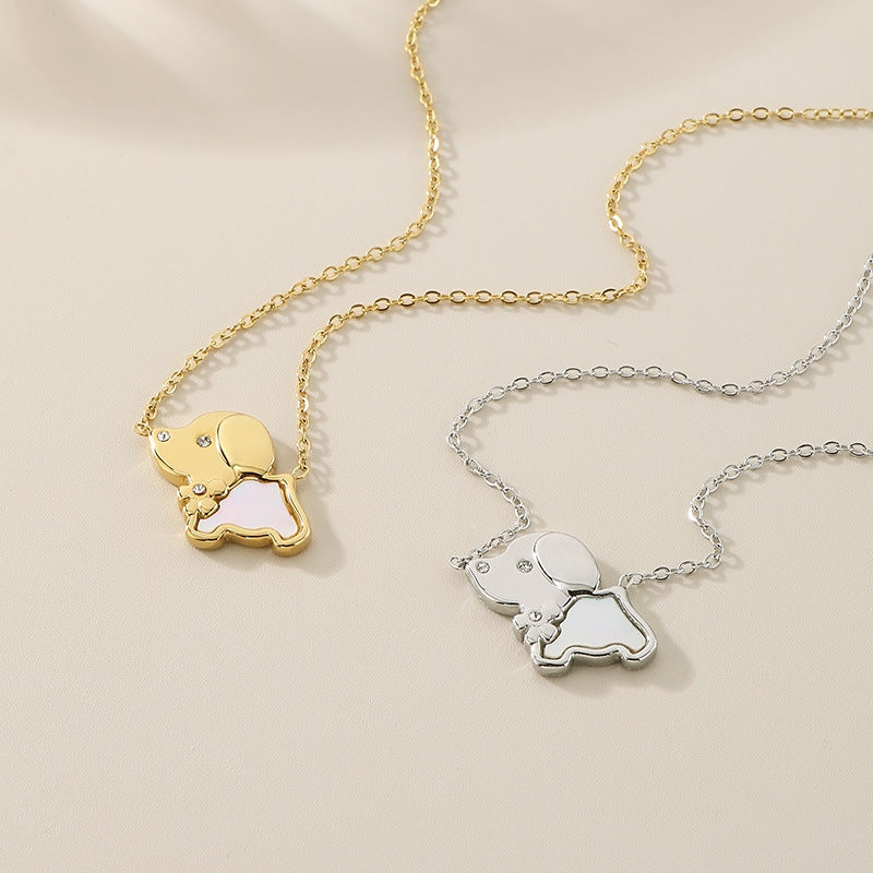 Cute Elephant Pendant Necklace