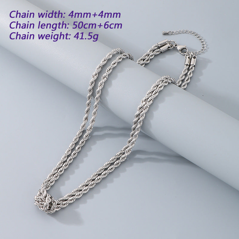 Twisted Rope Chain Bracelet