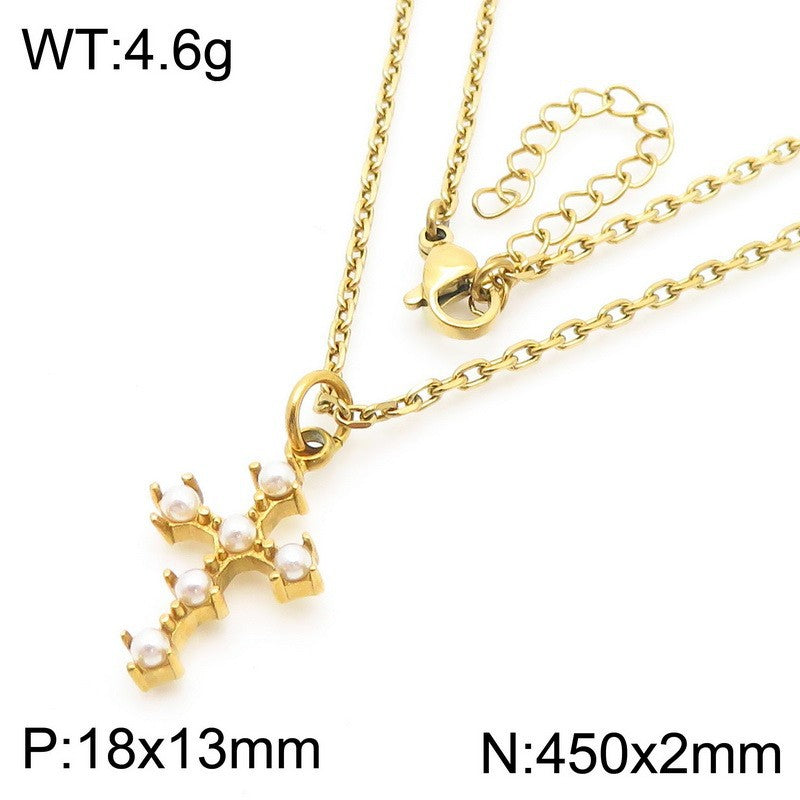 Dainty Cross Pendant Necklace