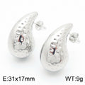 Textured Teardrop Stud Earrings