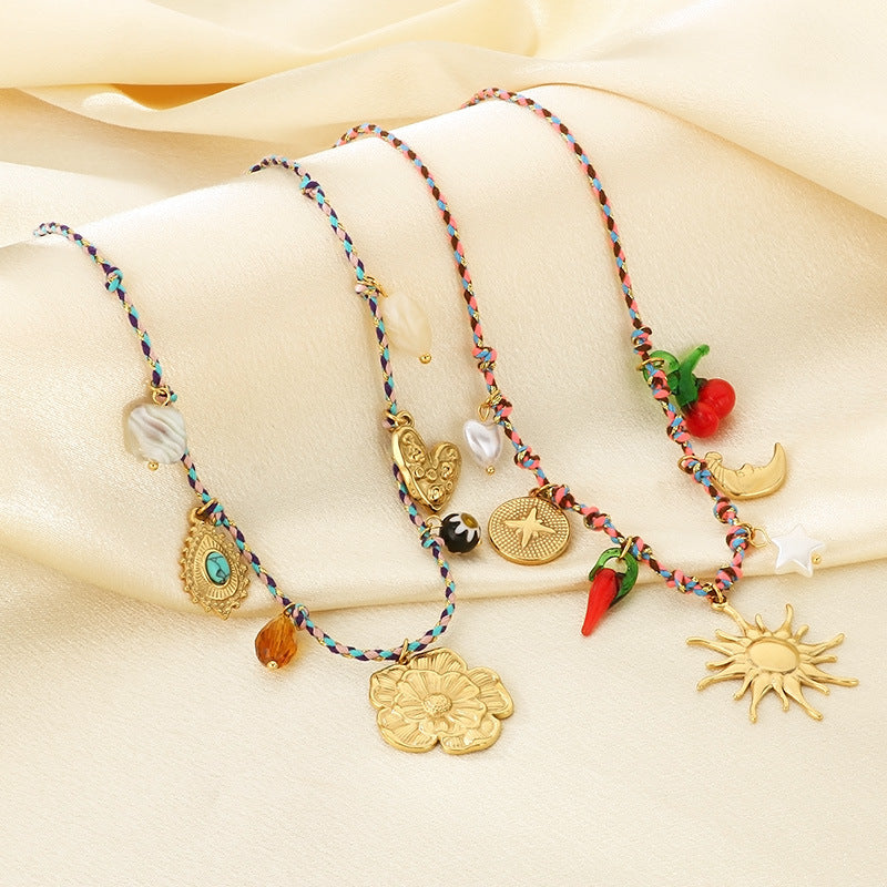 Bohemian Charm Pendant Necklace Collection