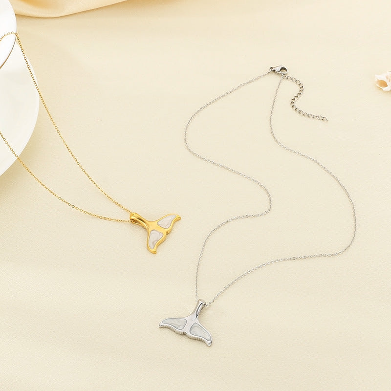 Whale Tail Pendant Necklace