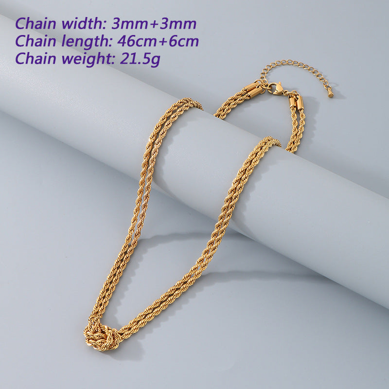 Twisted Rope Chain Bracelet