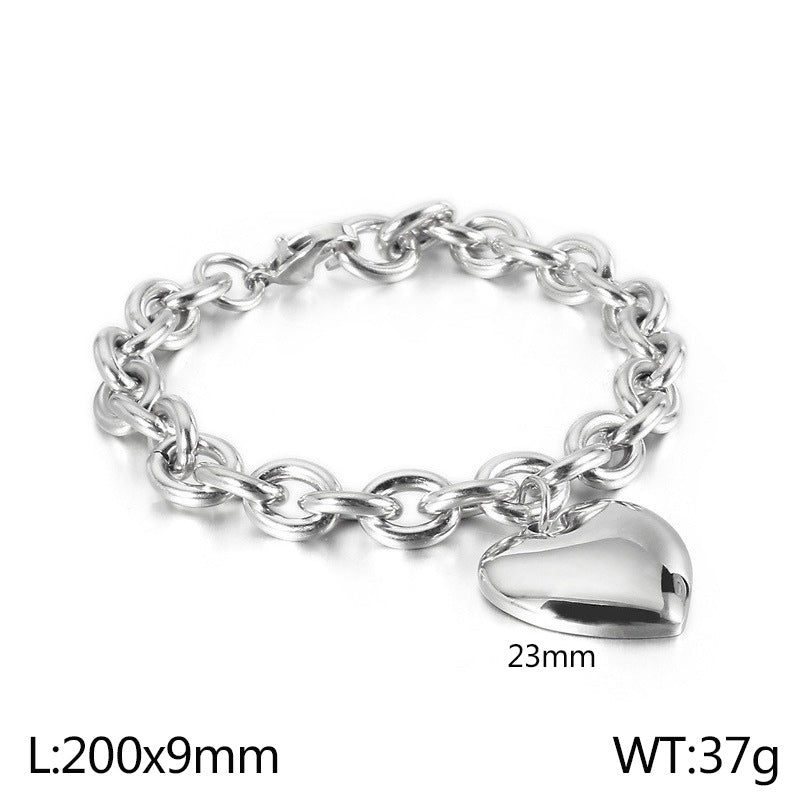 Chunky Heart Chain Necklace