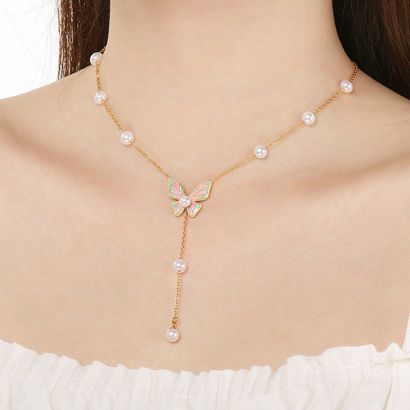 Gold Charm Layered Necklace Set