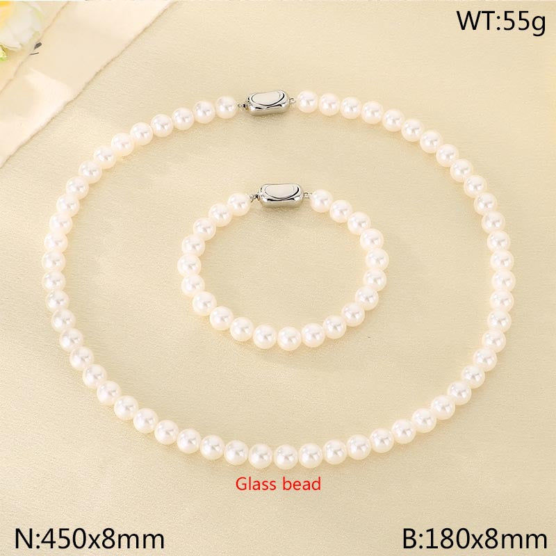 Classic Pearl Bead Necklace