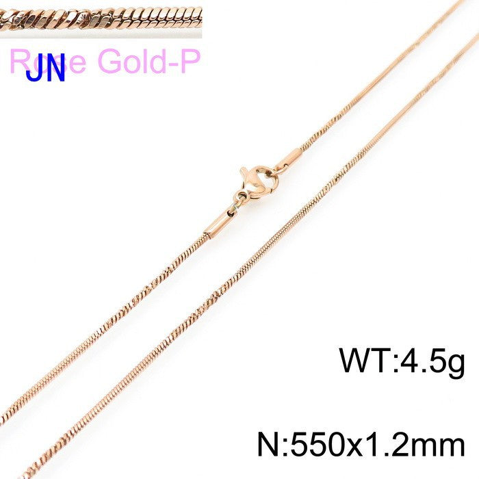 Stainless Steel Snake Chain Necklace