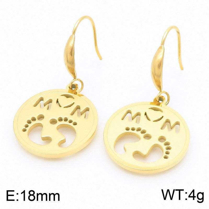 Symbol Disc Necklace, Bracelet & Earrings Set