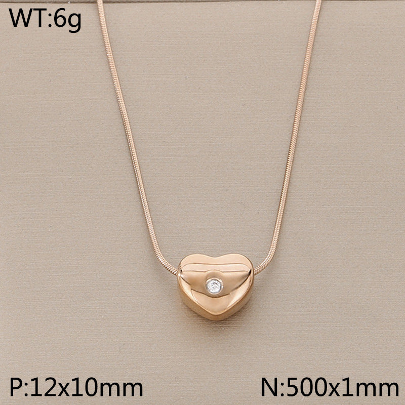 Open Heart Pendant Necklace