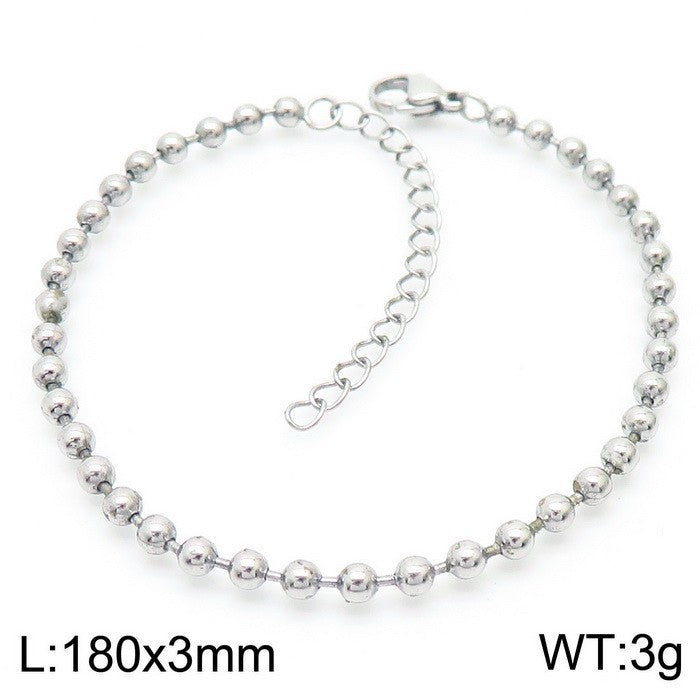 Classic Polished Bead Chain Necklace