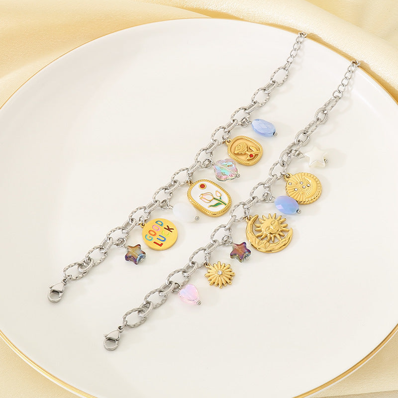 Gold Oval Link Chain Bracelet