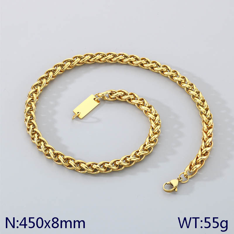 Classic Gold & Silver Rope Chain Necklace