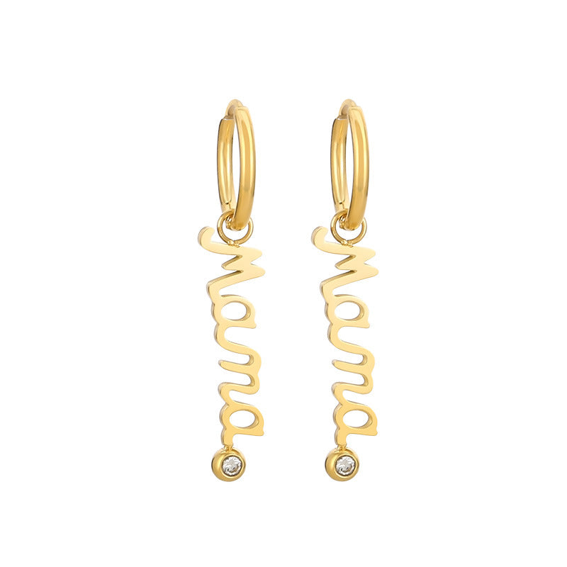 Minimal “Mama” Name Jewelry Set