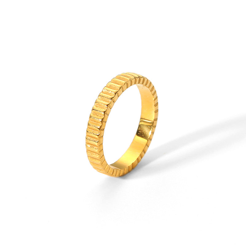 Titanium Steel Casting Smooth Ring
