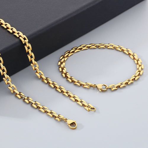 Classic Flat-Link Chain Bracelet