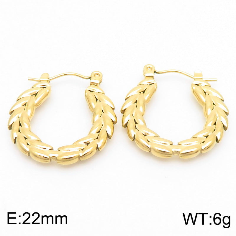 Braided Hoop Earrings