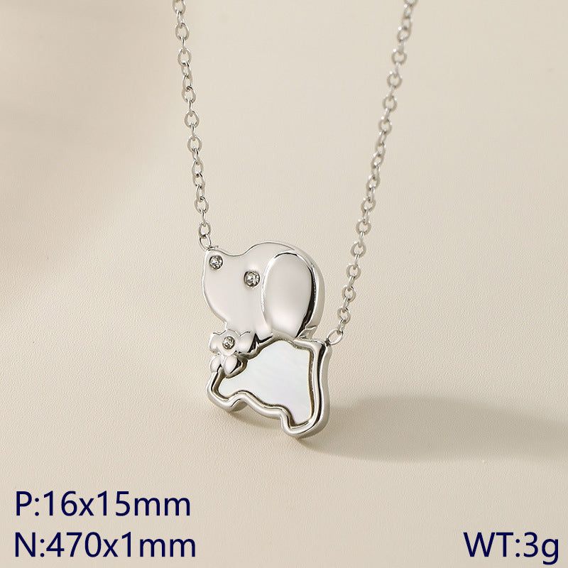 Cute Elephant Pendant Necklace