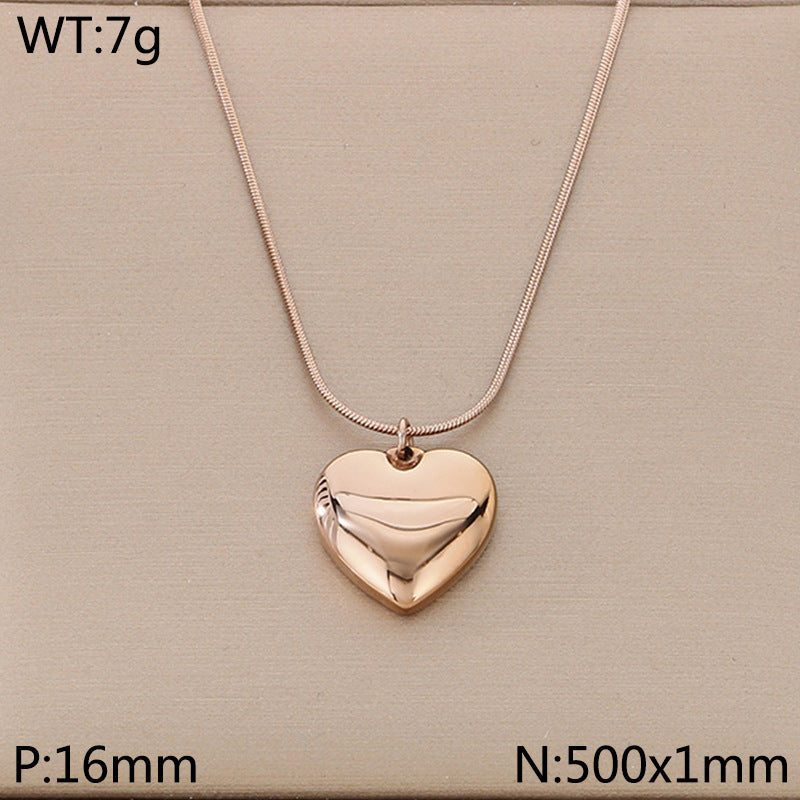 Open Heart Pendant Necklace