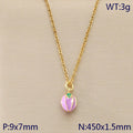 Mini Enamel Fruit Charm Gold Necklace