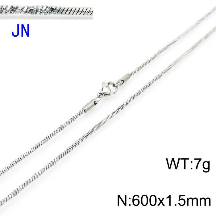 Stainless Steel Snake Chain Necklace