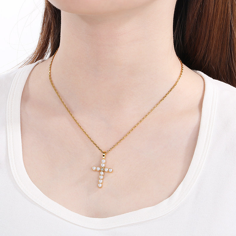 Dainty Cross Pendant Necklace