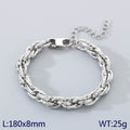Gold & Silver Chain Link Bracelet