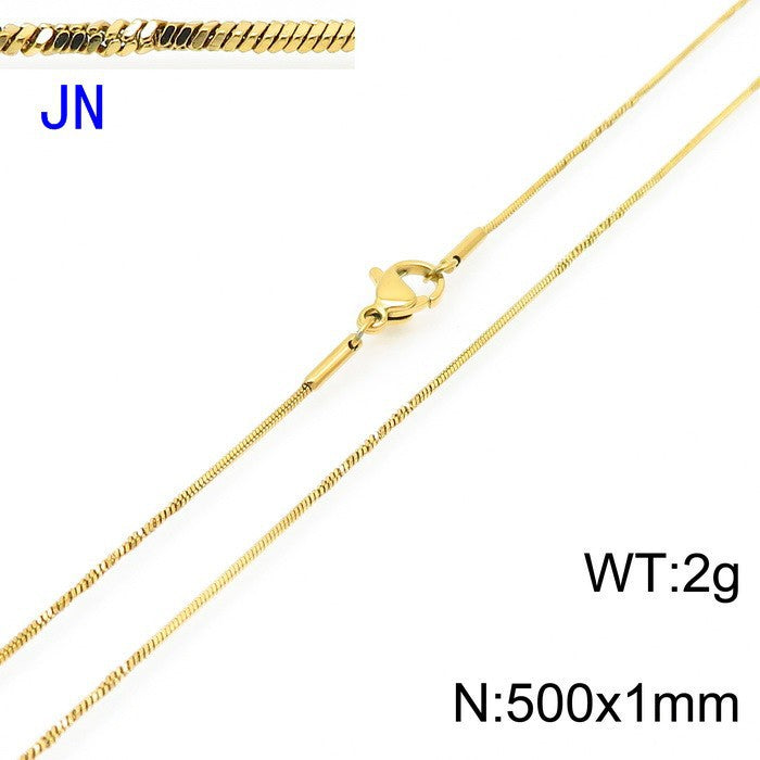 Stainless Steel Snake Chain Necklace