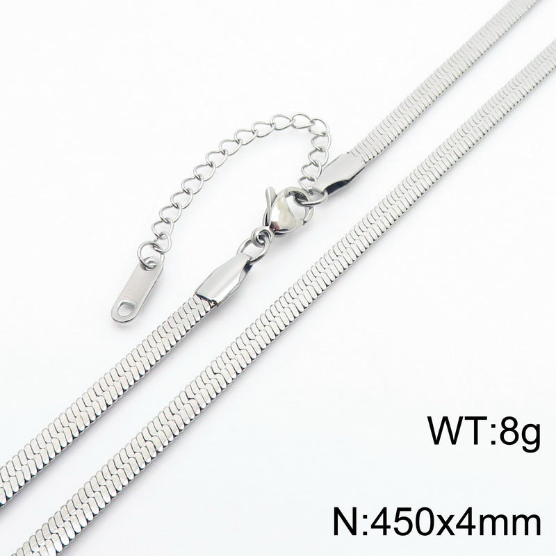 Minimalist Herringbone Chain Necklace