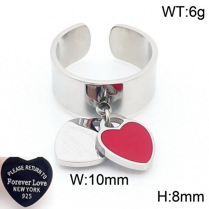Gold Heart Charm Jewelry Set with Green Enamel Pendant