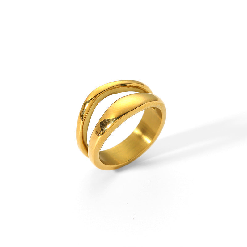 Titanium Steel Casting Smooth Ring