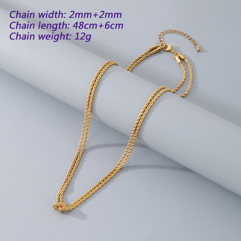 Twisted Rope Chain Bracelet