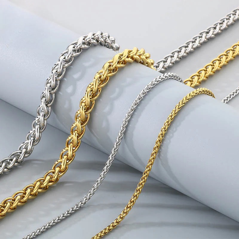 Classic Gold & Silver Rope Chain Necklace