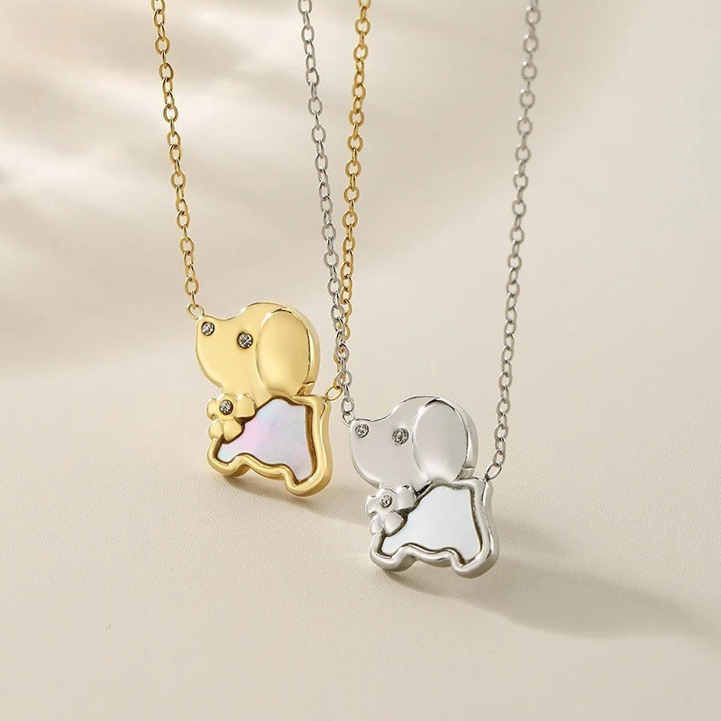 Cute Elephant Pendant Necklace
