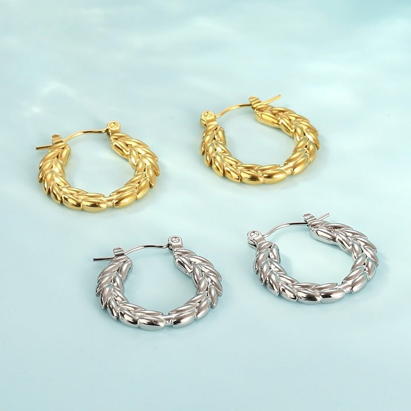 Braided Hoop Earrings