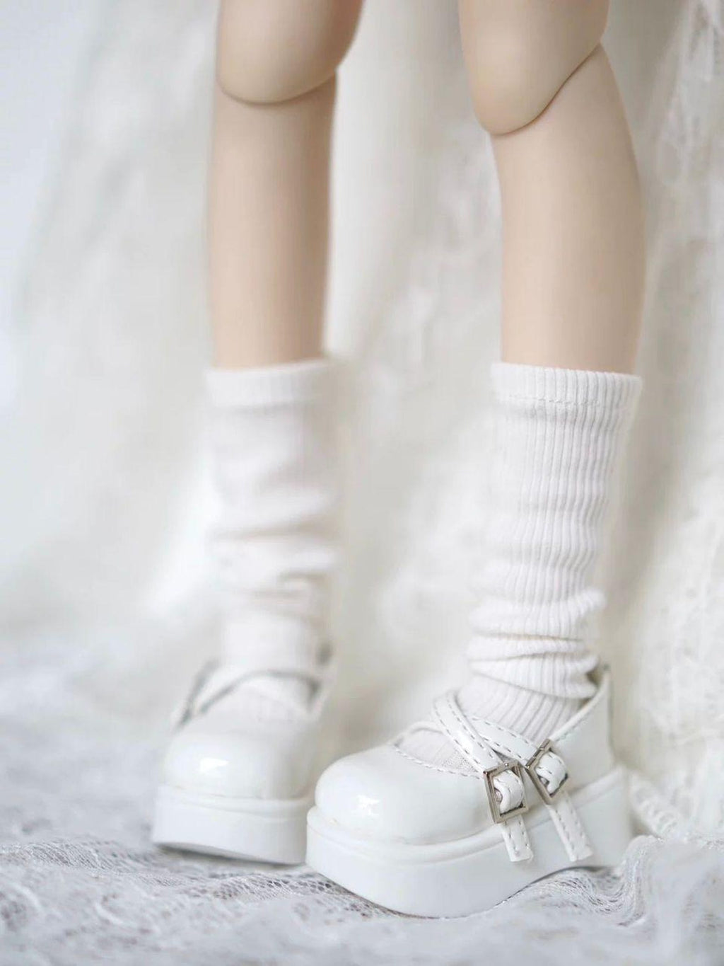 BJD Doll Mary Jane Shoes for 1/4 1/6 BJD MDD Doll, Platform Lolita Doll Shoes, Cute Doll Accessories, Doll Outfit Shoes