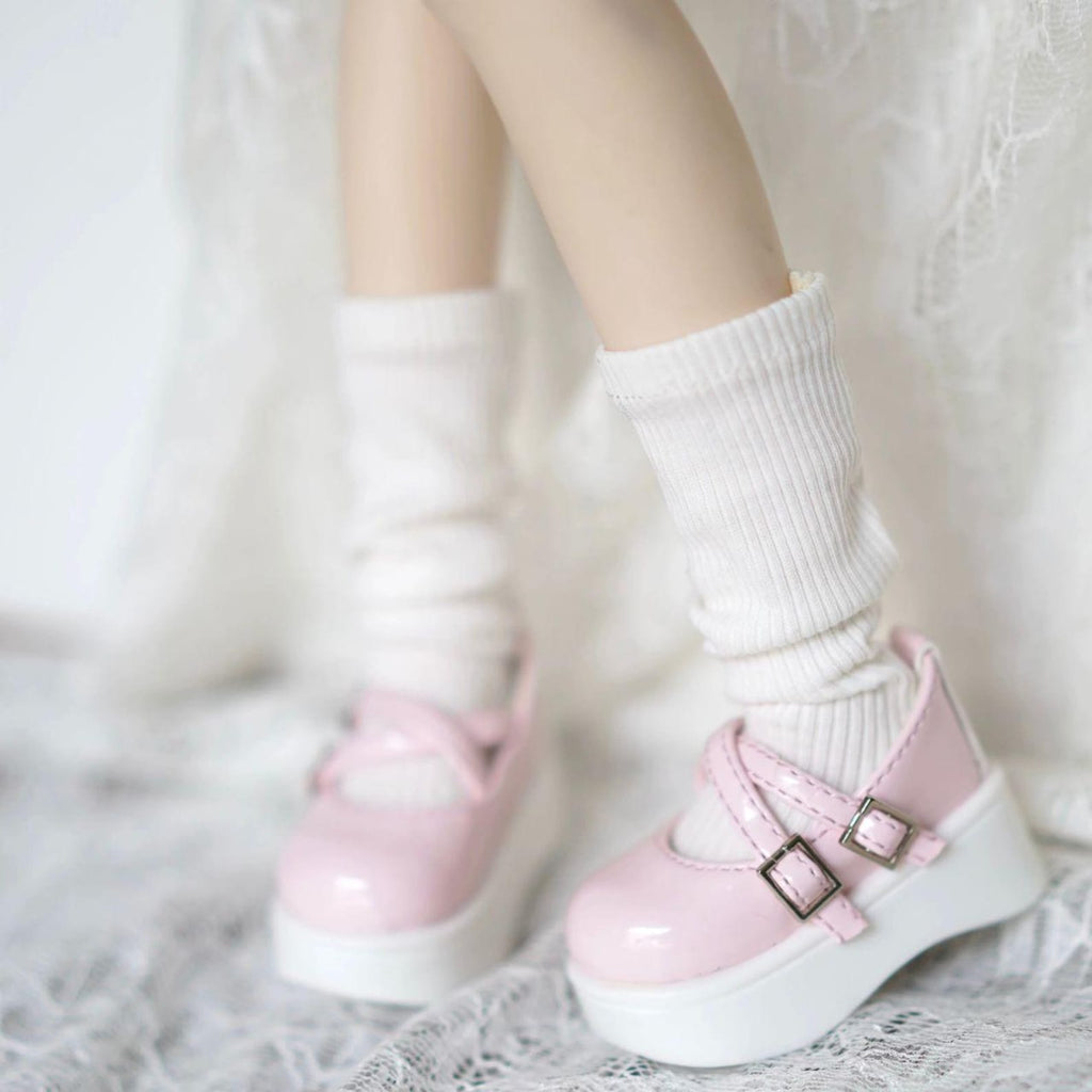BJD Doll Mary Jane Shoes for 1/4 1/6 BJD MDD Doll, Platform Lolita Doll Shoes, Cute Doll Accessories, Doll Outfit Shoes