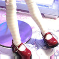 BJD Doll Mary Jane Shoes 1/6 1/4 1/3 – Glossy Patent Doll Shoes, Minimalist Kawaii Style, YOSD MSD Sd Doll Accessories