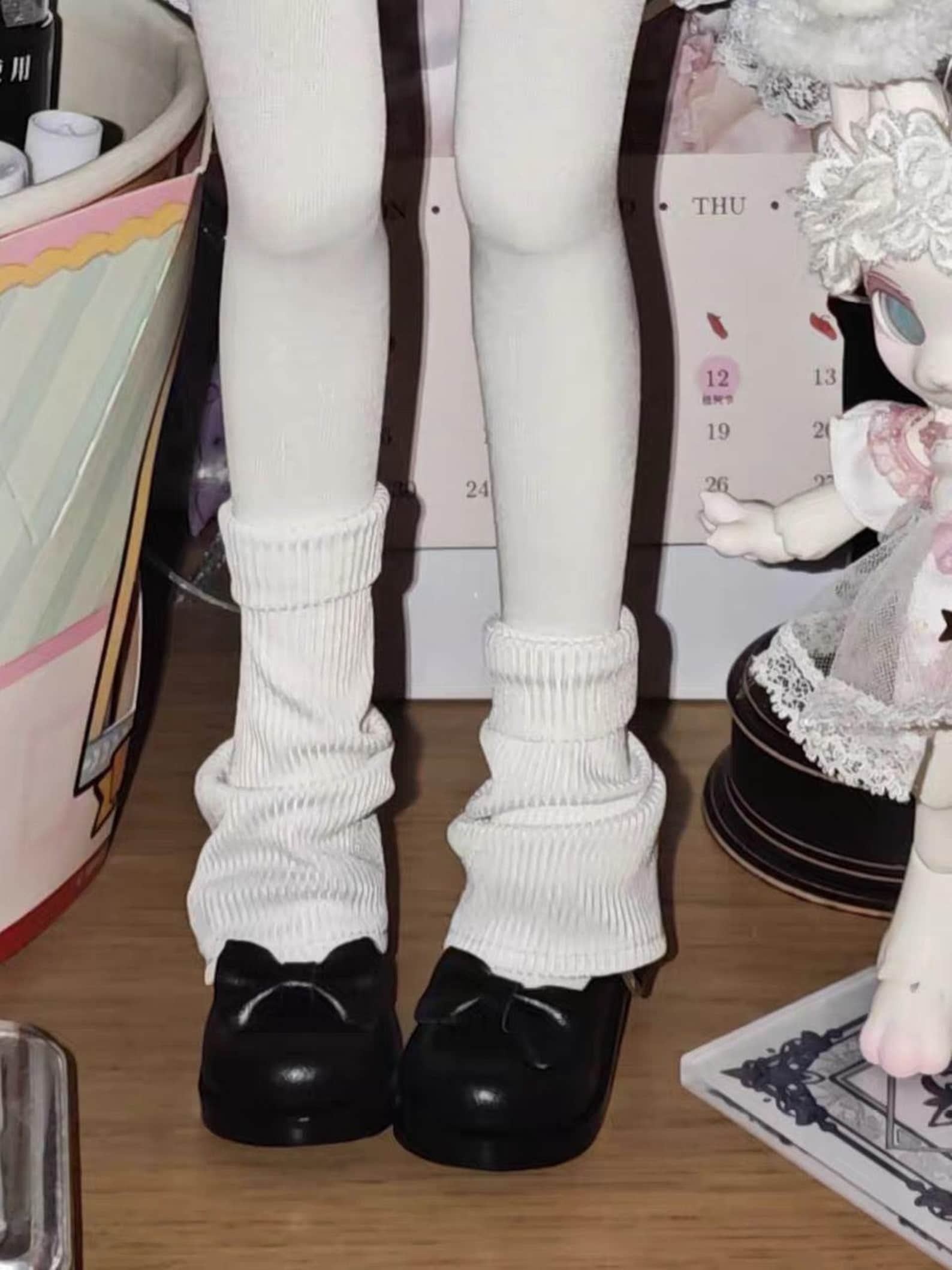 BJD Doll Mary Jane Shoes 1/6 1/4 1/3 – Glossy Patent Doll Shoes, Minimalist Kawaii Style, YOSD MSD Sd Doll Accessories