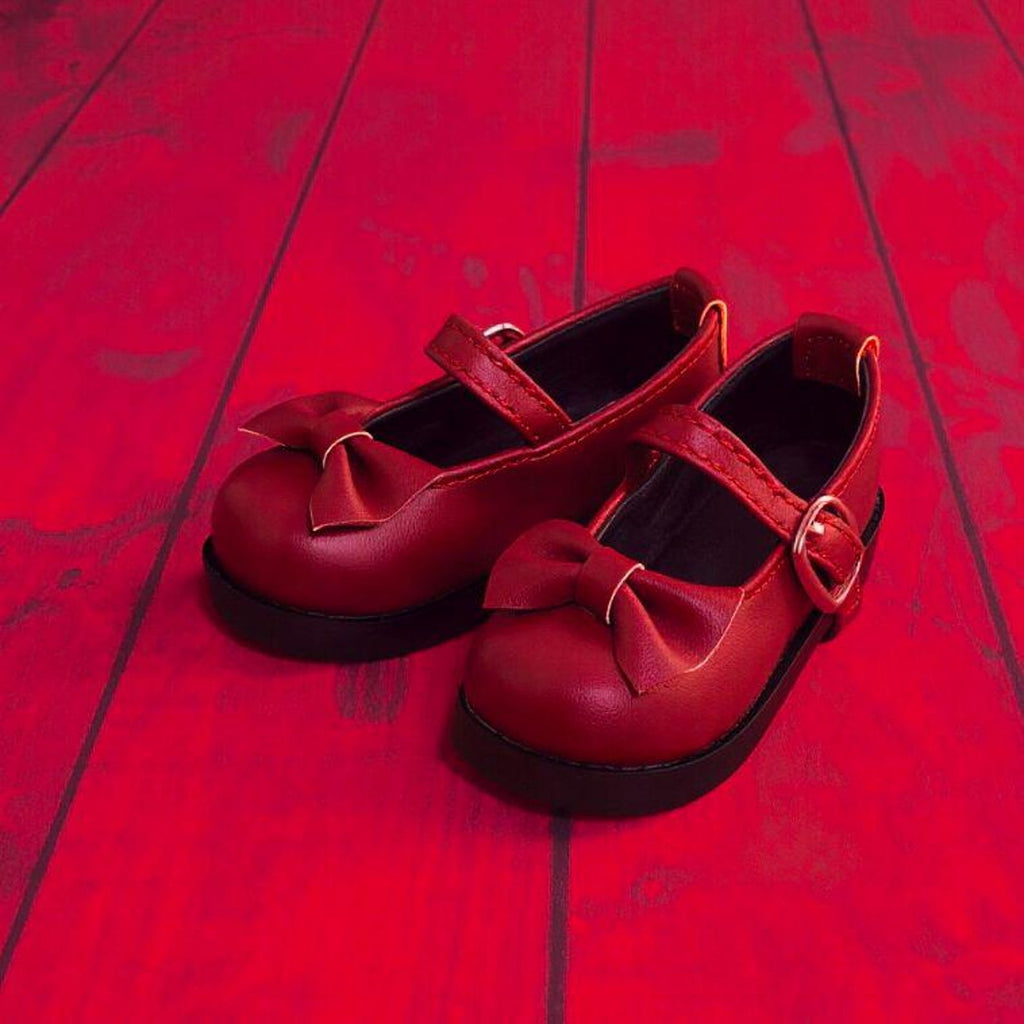 BJD Doll Mary Jane Shoes 1/6 1/4 1/3 – Cute Bow Doll Shoes, Kawaii School Style, YOSD MSD Sd Doll Accessories