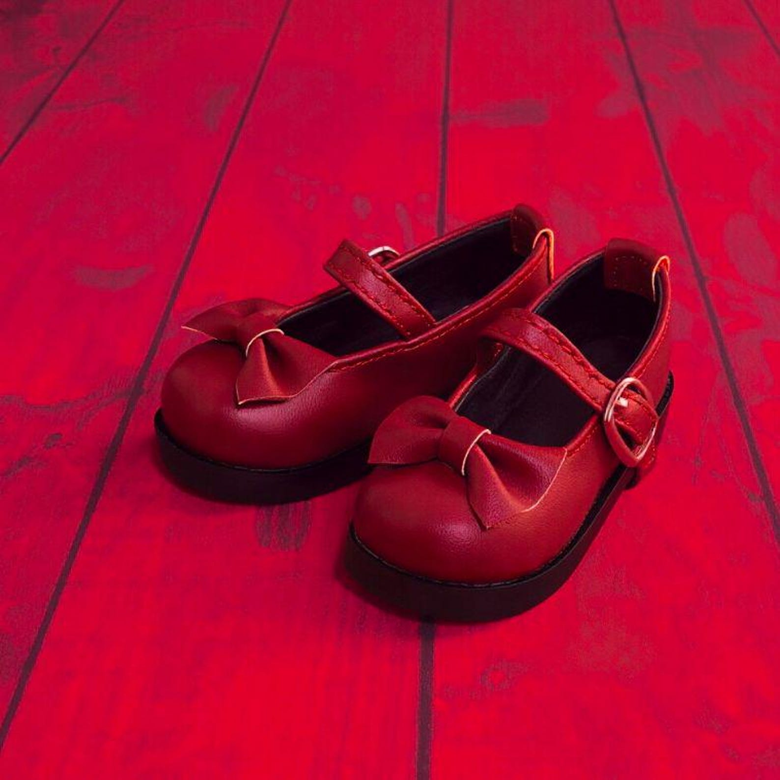 BJD Doll Mary Jane Shoes 1/6 1/4 1/3 – Cute Bow Doll Shoes, Kawaii School Style, YOSD MSD Sd Doll Accessories