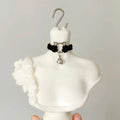 BJD Doll Choker Necklace – Cat Bell Velvet Collar, 1/6 1/4 1/3 Doll Accessories, Kawaii Gothic Lolita Doll Jewelry